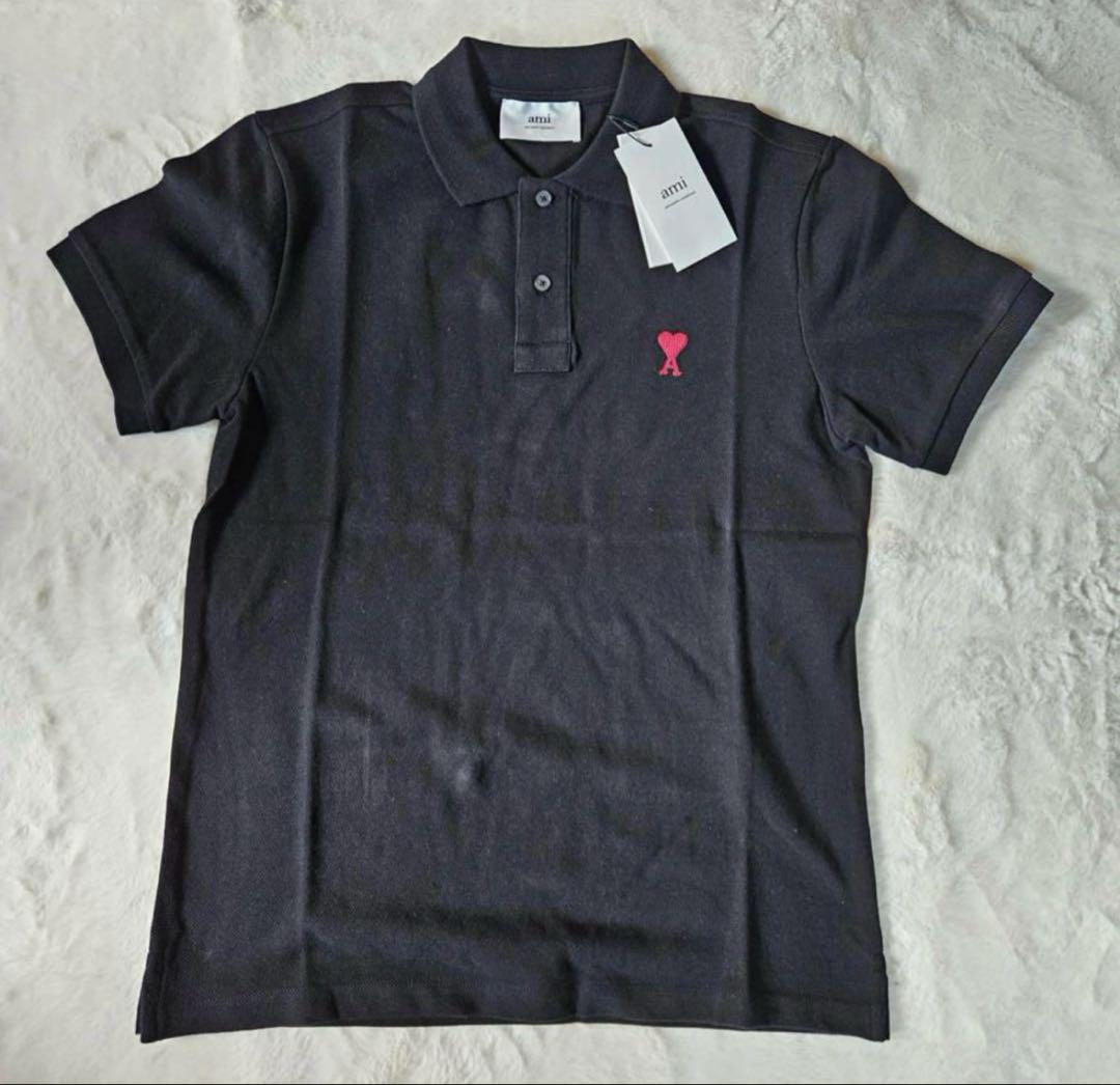 【AMI PARIS】 アミ パリス ロゴ ポロシャツ 楽天市場】Ami Paris アミパリス ロゴ入り コットンポロシャツ M