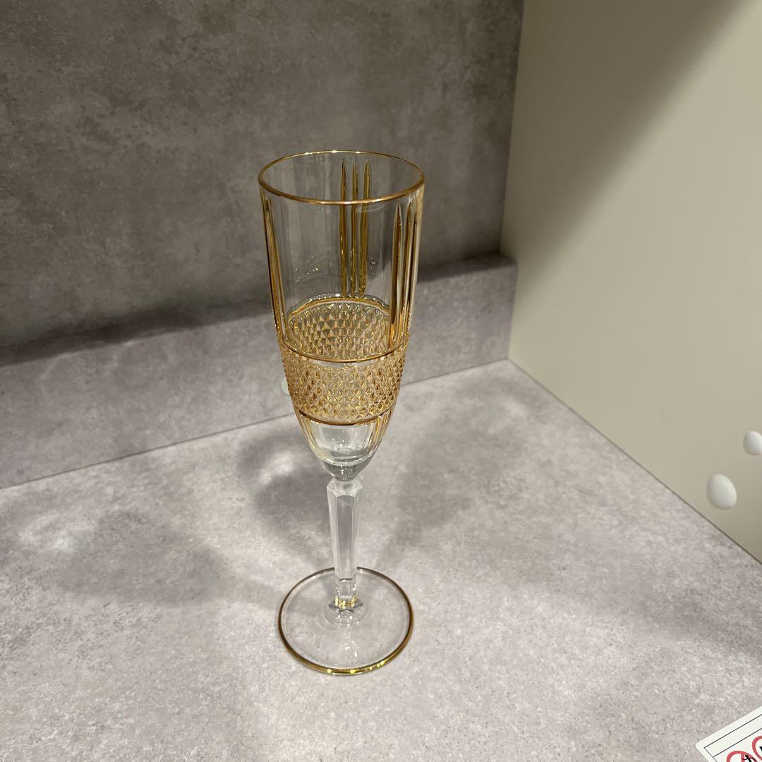 ゴールド装飾シャンパングラス