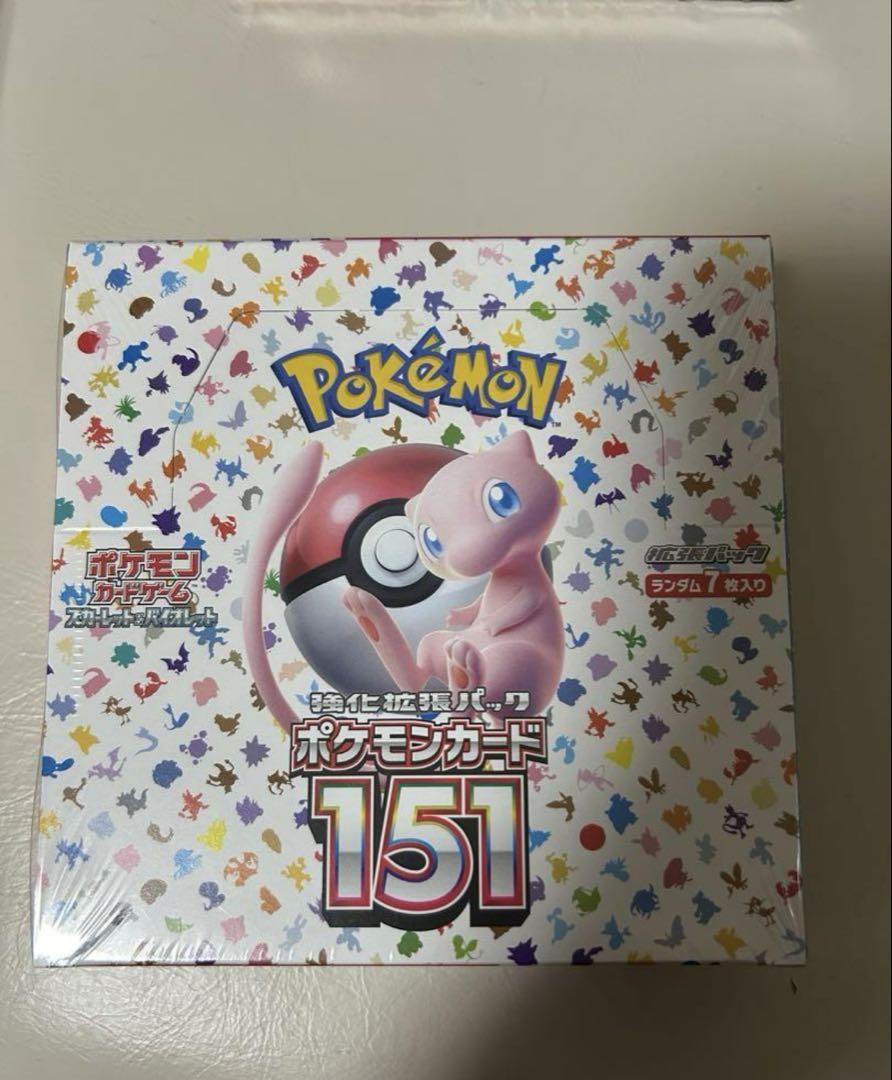 ポケモンカード151 BOX シュリンク付き　ミュウ Amazon.co.jp: 【完全未開封BOX】 ポケモンカード 151 BOX