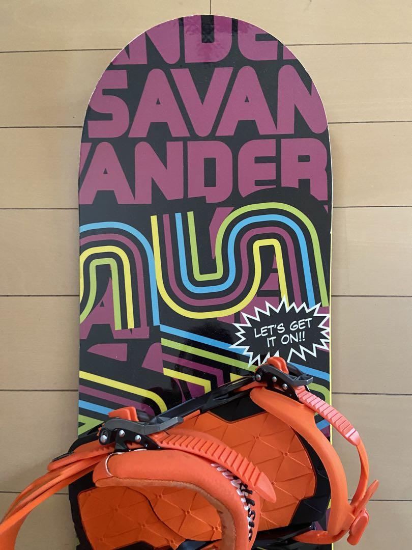 左利き用 SAVANDER BOWBAR スノーボード ビンディングセット