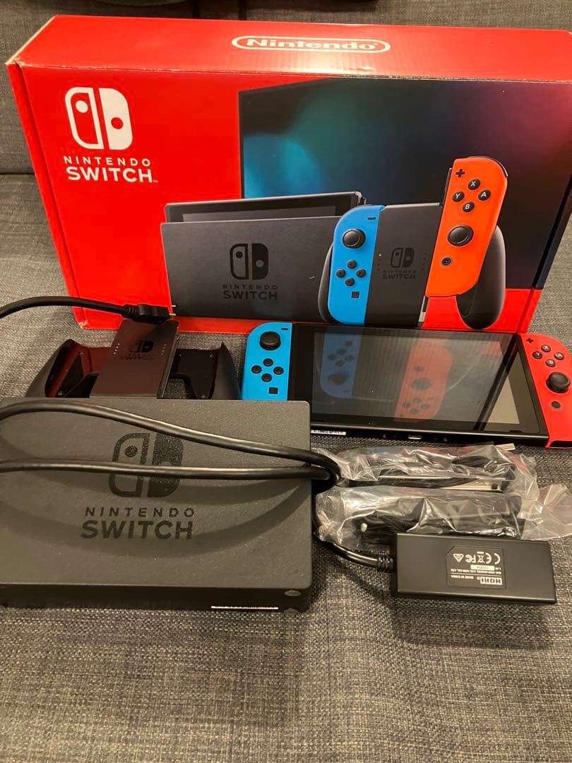 Nintendo Switch HAC-001 本体セット 箱付 動作良好 - メルカリ