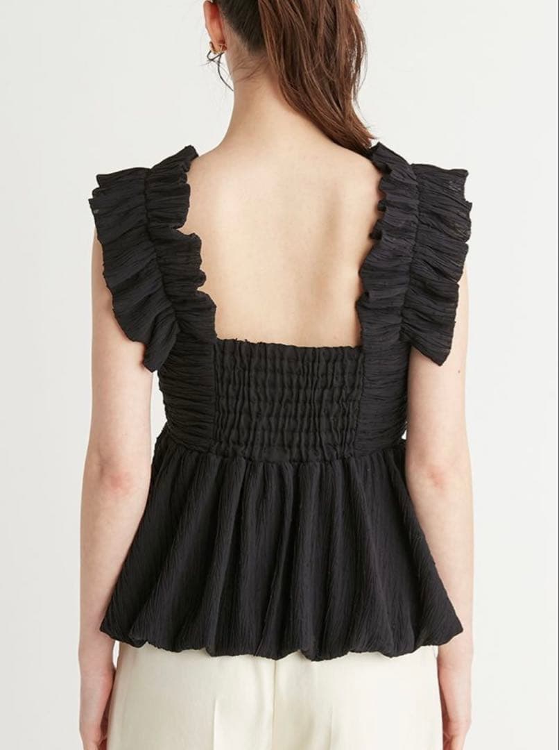 今季新作 CELFORD★セルフォード バルーンペプラムキャミブラウス 今季新作 CELFORD★セルフォード バルーンペプラムキャミブラウス