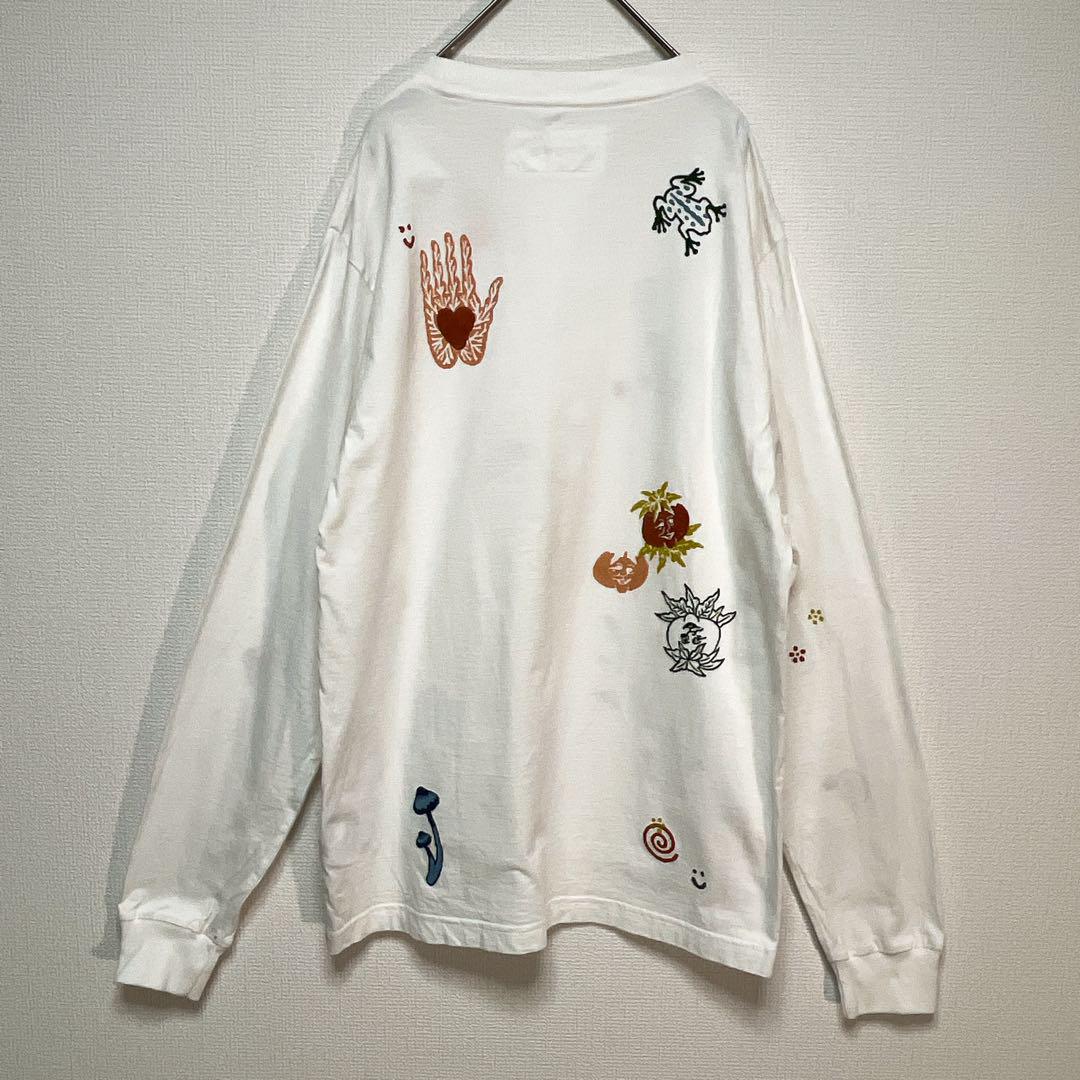 刺繍 長袖Tシャツ