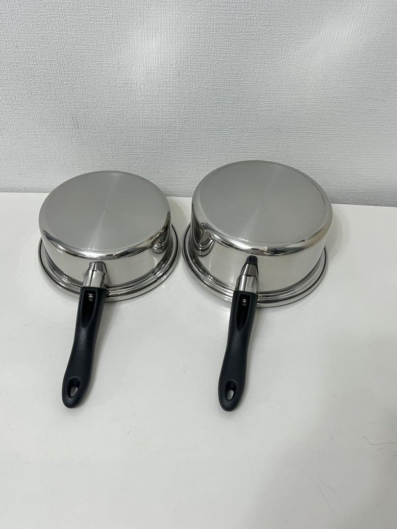 Amway IH対応 アムウェイ 大フライ 中ソースパン 6L鍋セット↓