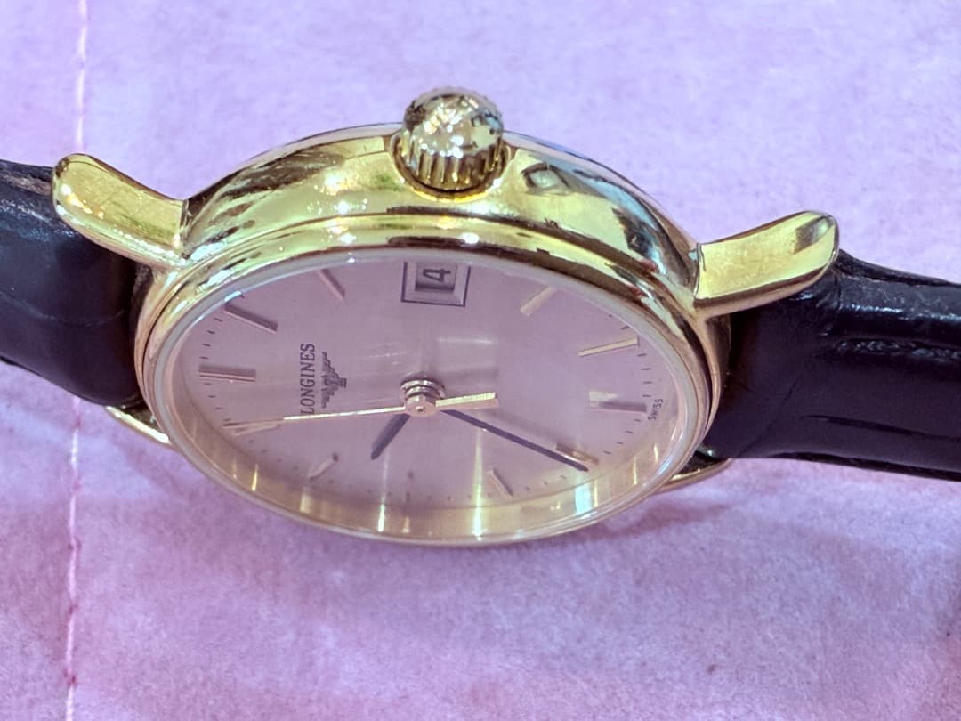 LONGINES クラシック時計 日付表示付き