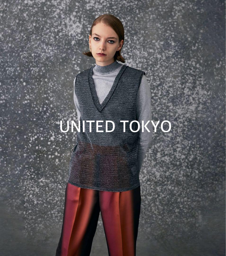 UNITED TOKYO◆グリッターレイヤードニット