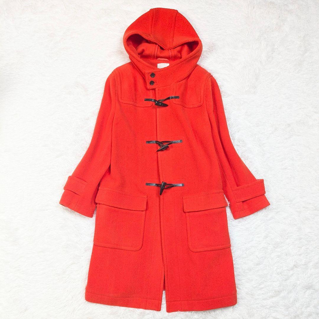 美品 大きいサイズ 23区 × R ロングダッフルコート 48 ヘリンボーン