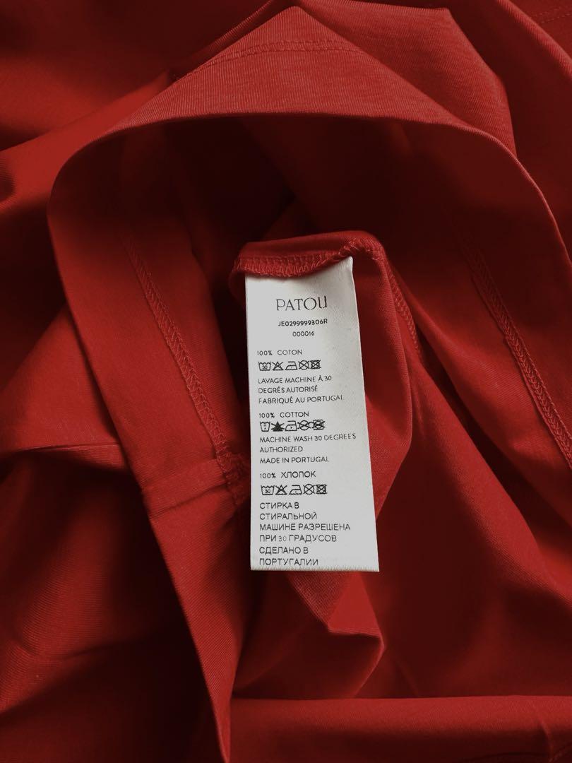 patou パトゥ　コットン　Tシャツ　ロゴプリントT