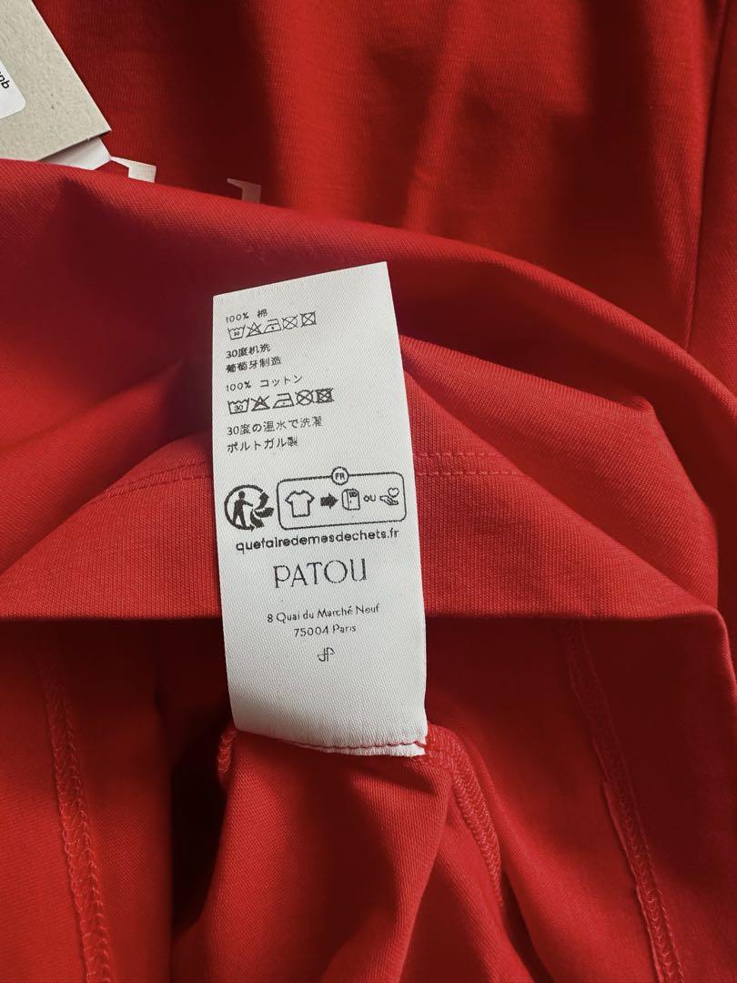 patou パトゥ　コットン　Tシャツ　ロゴプリントT