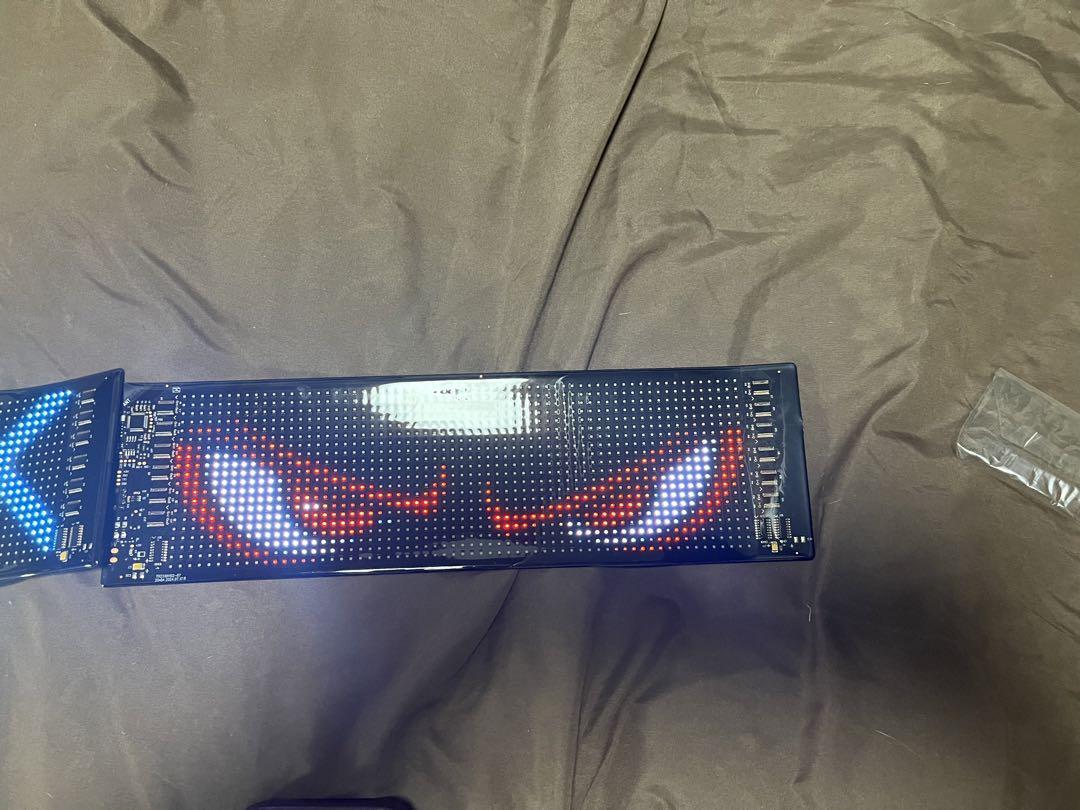 送料無　デビル　アイ　LED 悪魔の眼　10.25センチ×35センチ　2枚セット