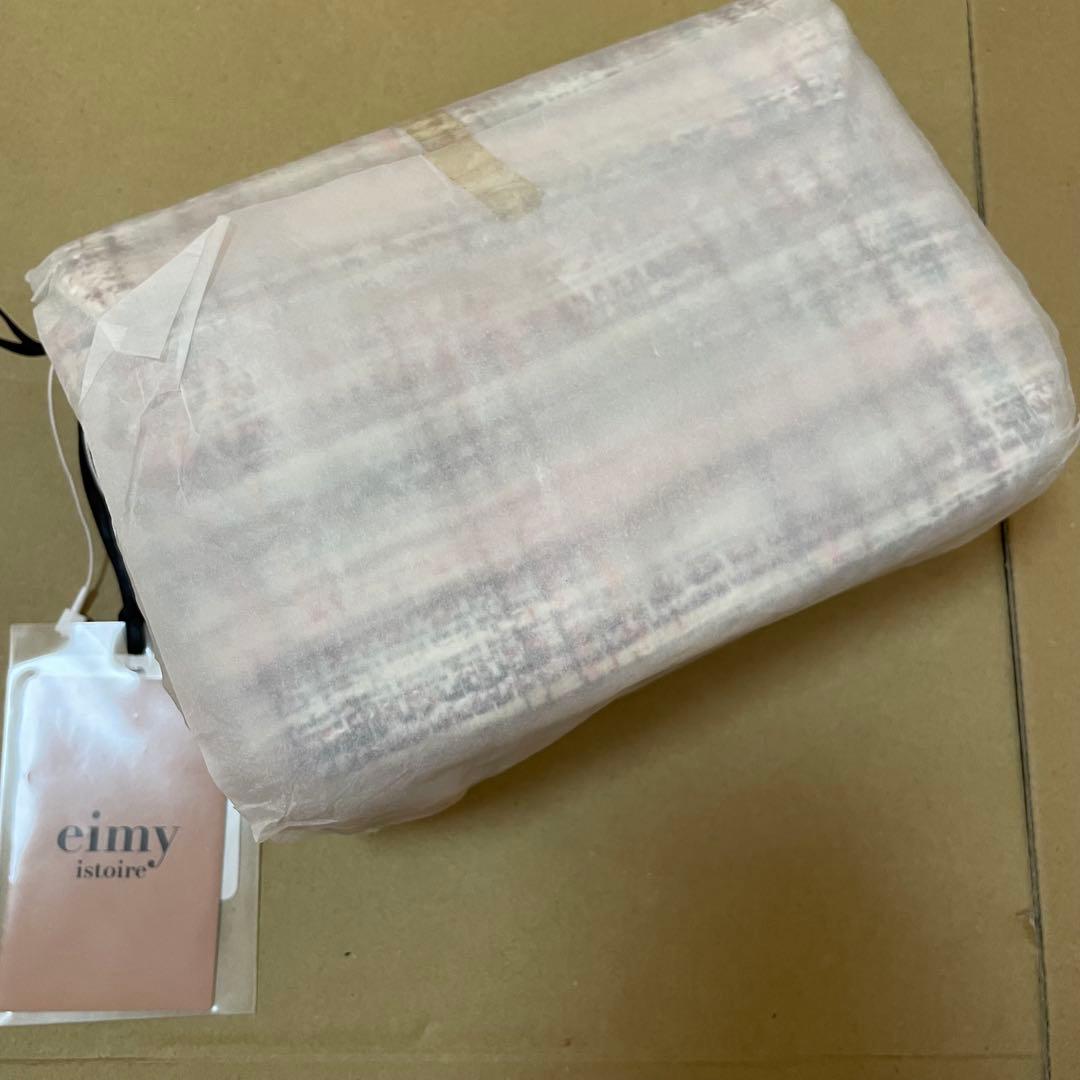 新品未開封【eimy istoire】MALHIAミックスツイードチェーンバック