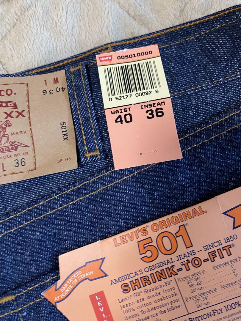 Levi's 501XX デニムパンツ W40 L36 デッドストック