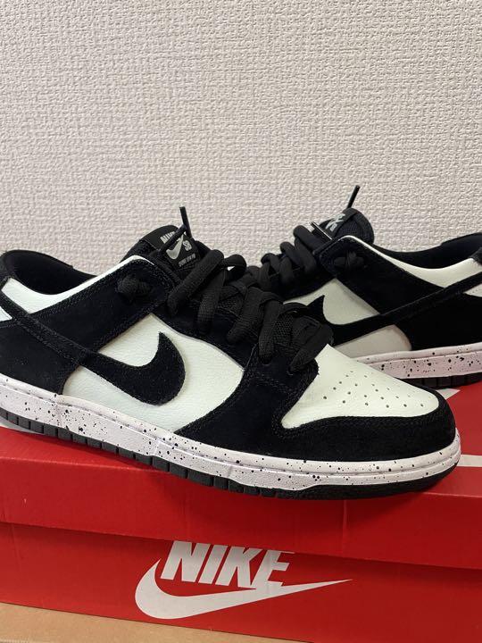 NIKE SB ZOOM DUNK LOW PRO ブラック ホワイト アウトレット安い DUNK ZOOM SB NIKE LOW 9.5 US カモ PRO スニーカー