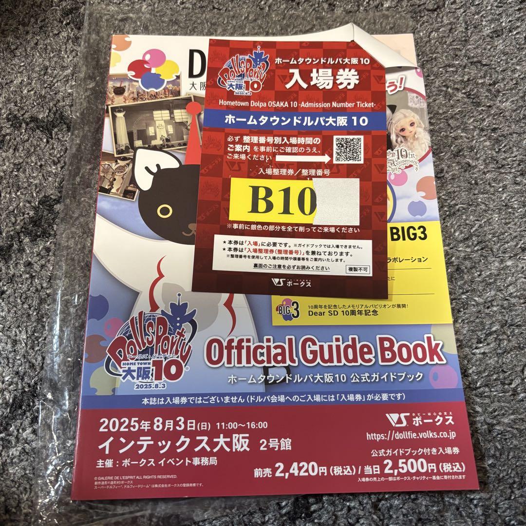 Bグループ100番台 ボークス　ドルパ　大阪10 公式ガイドブック　抜き