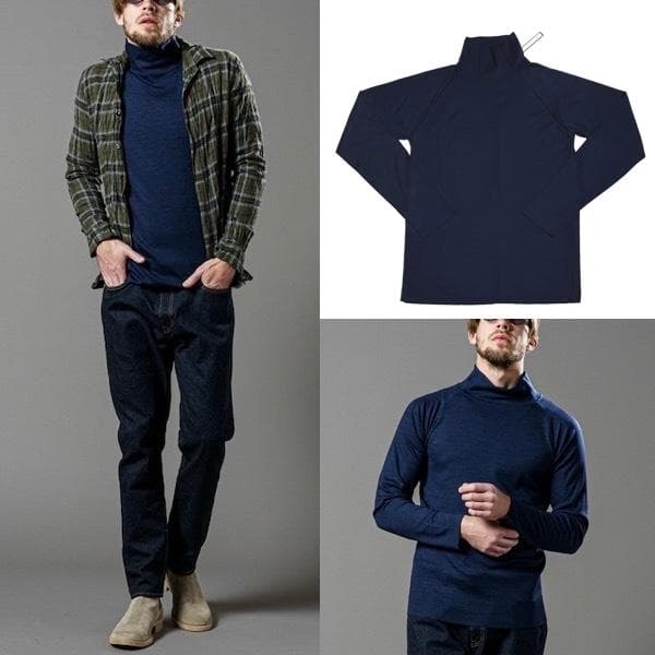 新品2万弱 22AW wjk　モックネック ニット シャツ