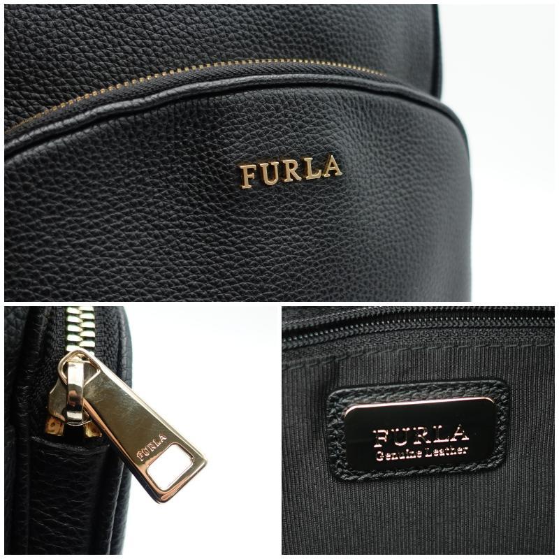 未使用 FURLA フルラ リュック バックパック レザー ブラック レディース