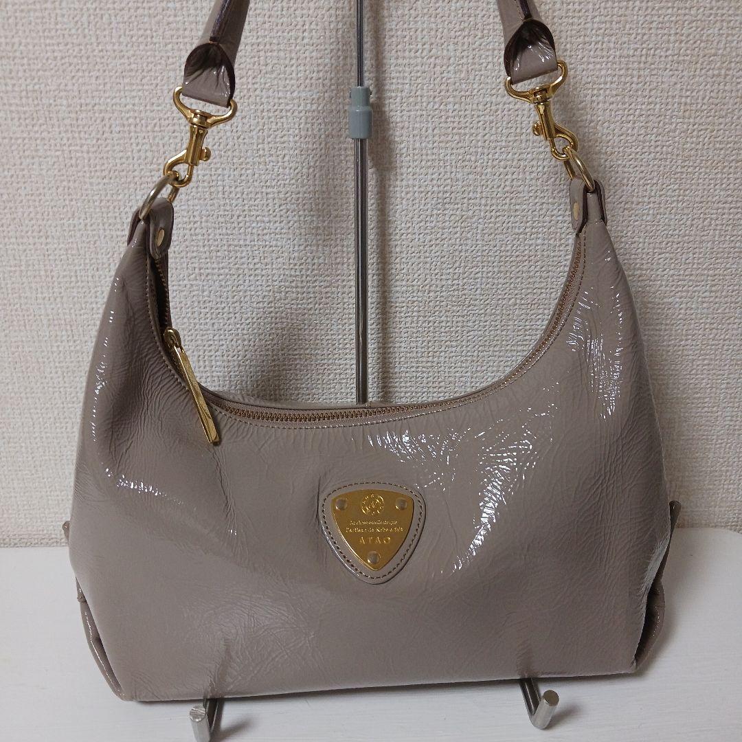 1297ATAOアタオショルダーバッグ2wayベージュ極美品