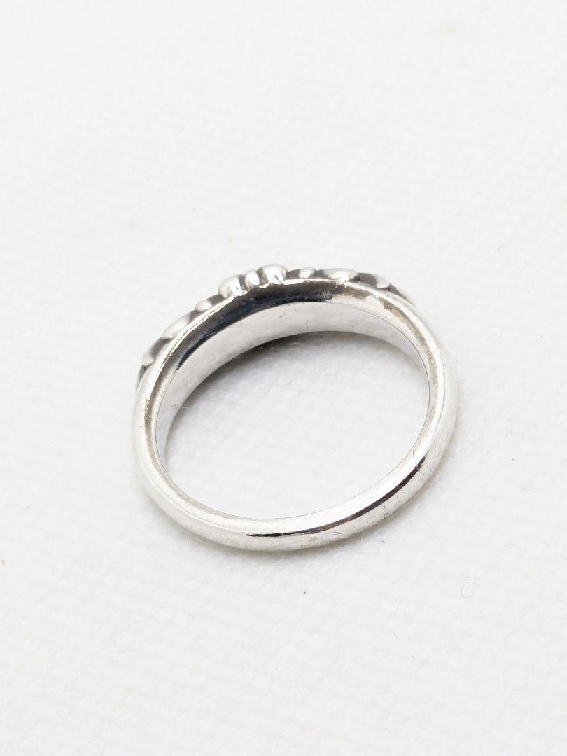クロムハーツベイビークラシック フローラル クロス リング シルバー　25号