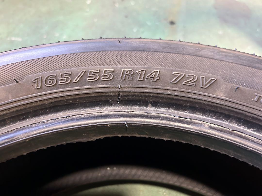 2022.2021.2020年製165/55R14バリ山！中古タイヤ4本セット