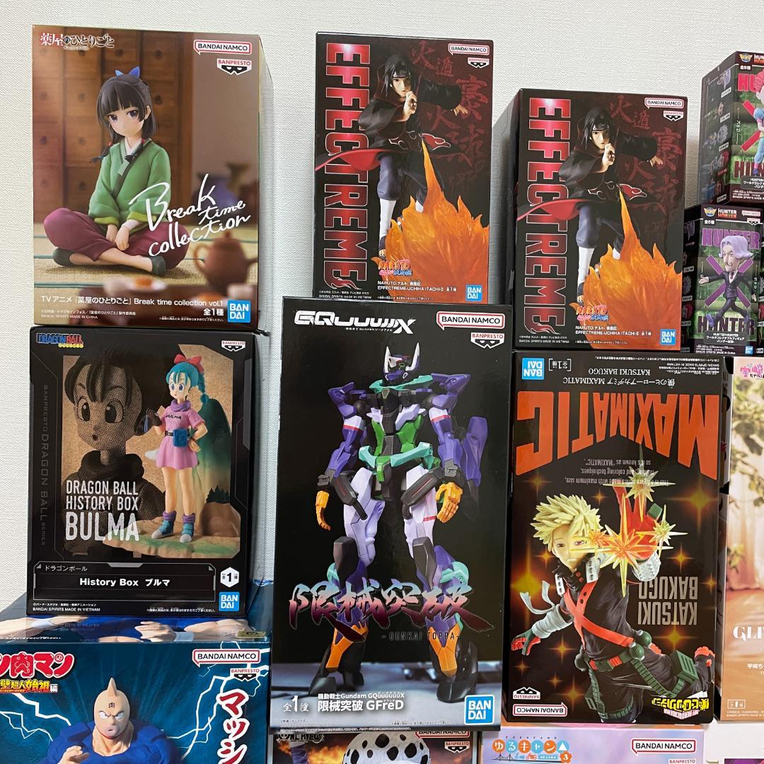 プライズフィギュアまとめ売り、ドラゴンボール、ワンピース、ジークアクス　ヒソカ他 プライズフィギュアまとめ売り、ジークアクス、ワンピース