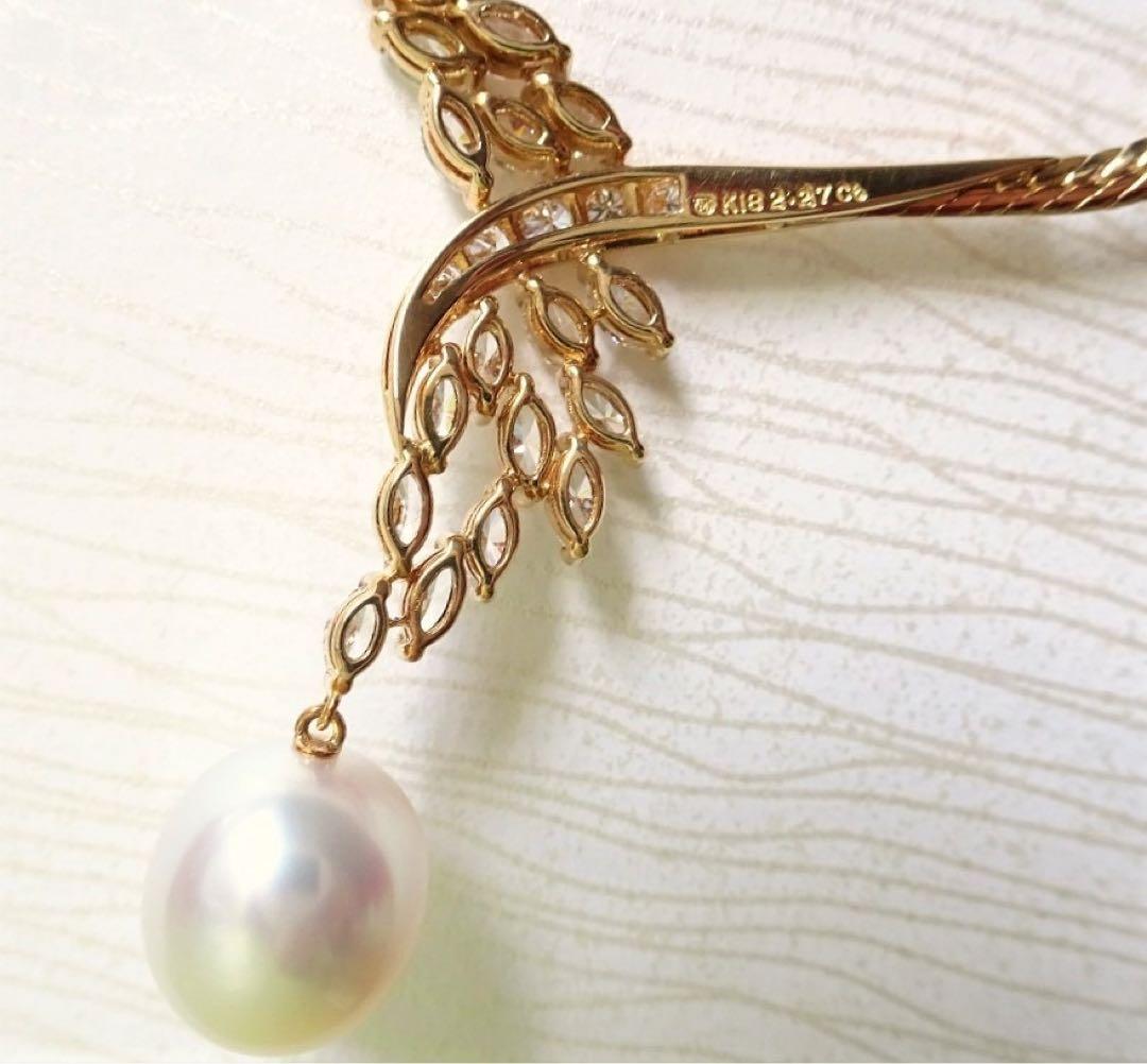 MIKIMOTO 174万円 ダイヤ白蝶 高級ネックレス 証明書