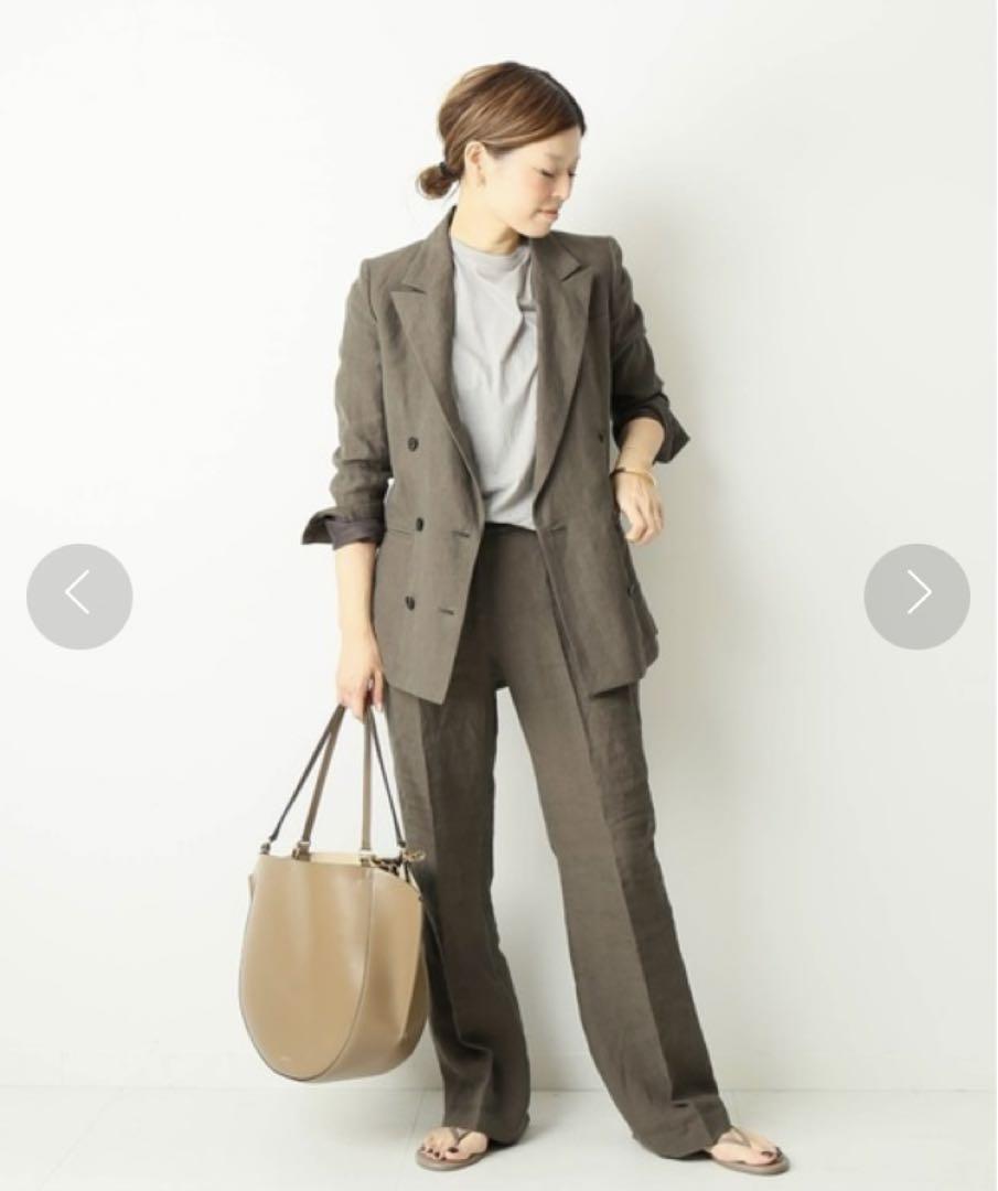 美品✨Deuxieme Classe アサダブルジャケット サイズ38 カーキ EVERYDAY I LIKE アサ ダブル ジャケットカーキ38