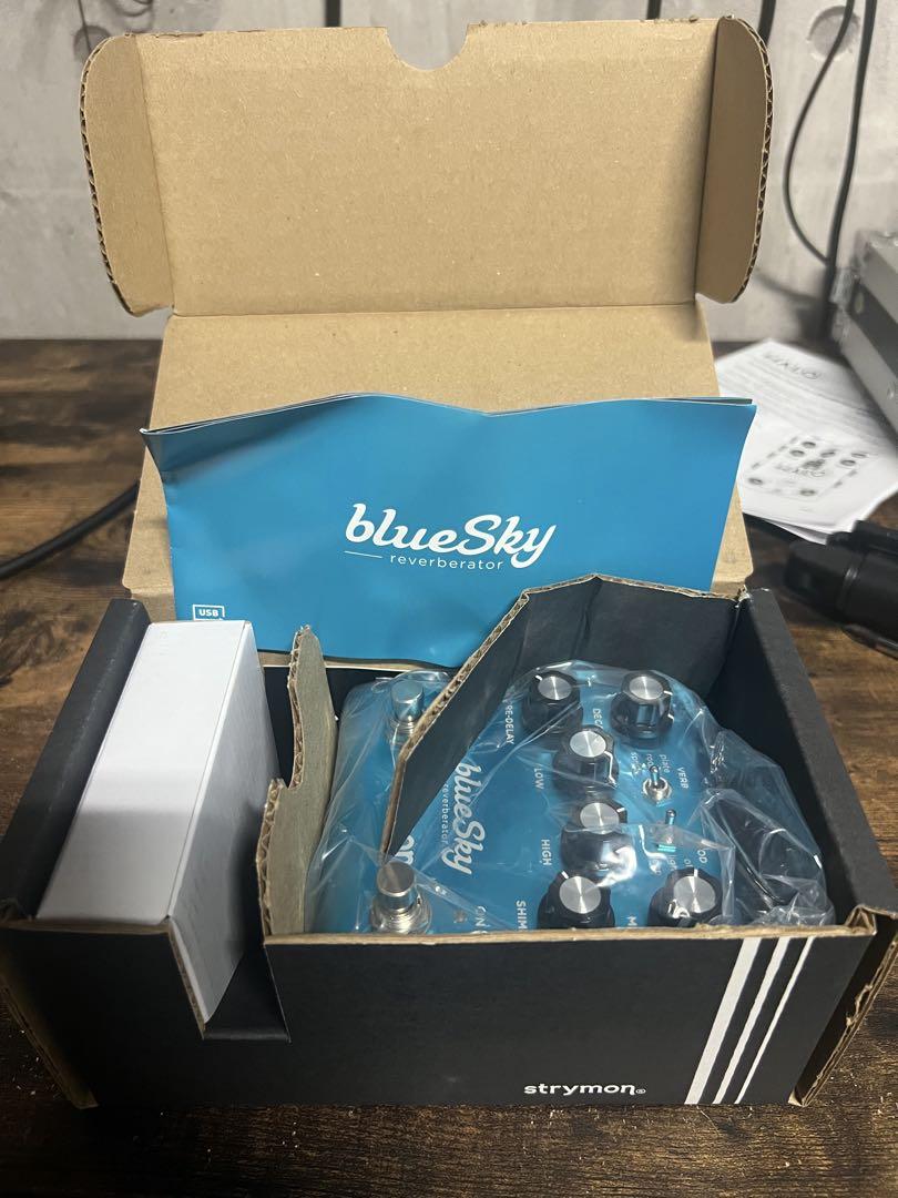 アダプター付き　strymon blueSky V2 リバーブ　エフェクター