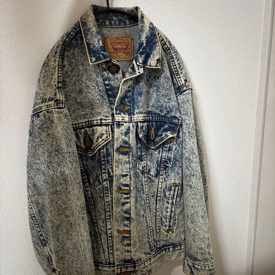 リーバイス ケミカルウォッシュ デニムジャケットL Levi s