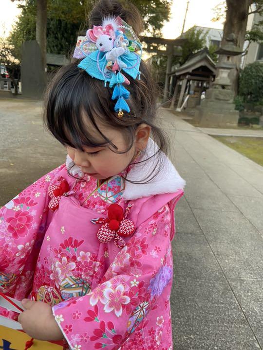 3歳七五三 リボン着用イメージ