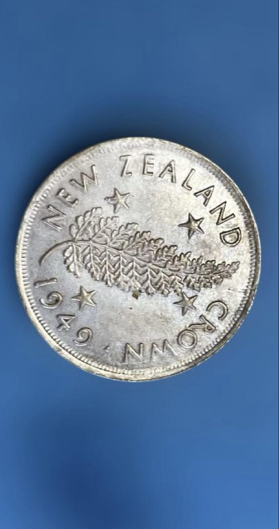 参考品 1949年 ニュージーランドクラウン硬貨 整2 - メルカリ