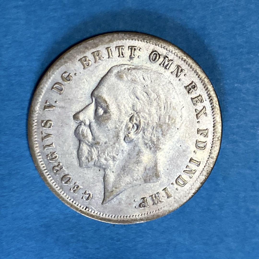 外国銭】 ニュージーランド 1クラウン銀貨 1949年 （極美品