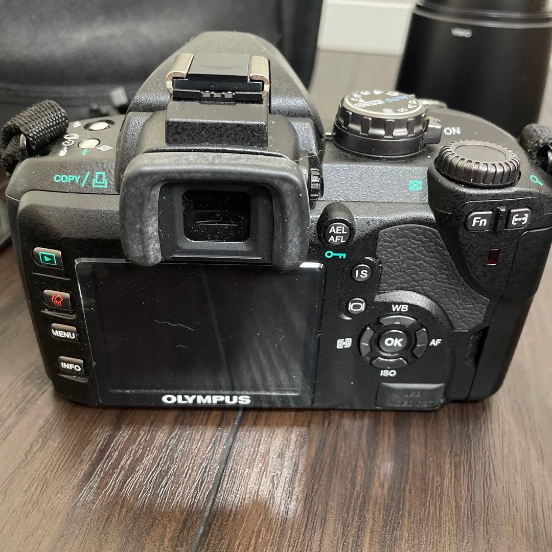 【美品】OLYMPUS 一眼レフ e-510 望遠レンズ、ストロボ付き