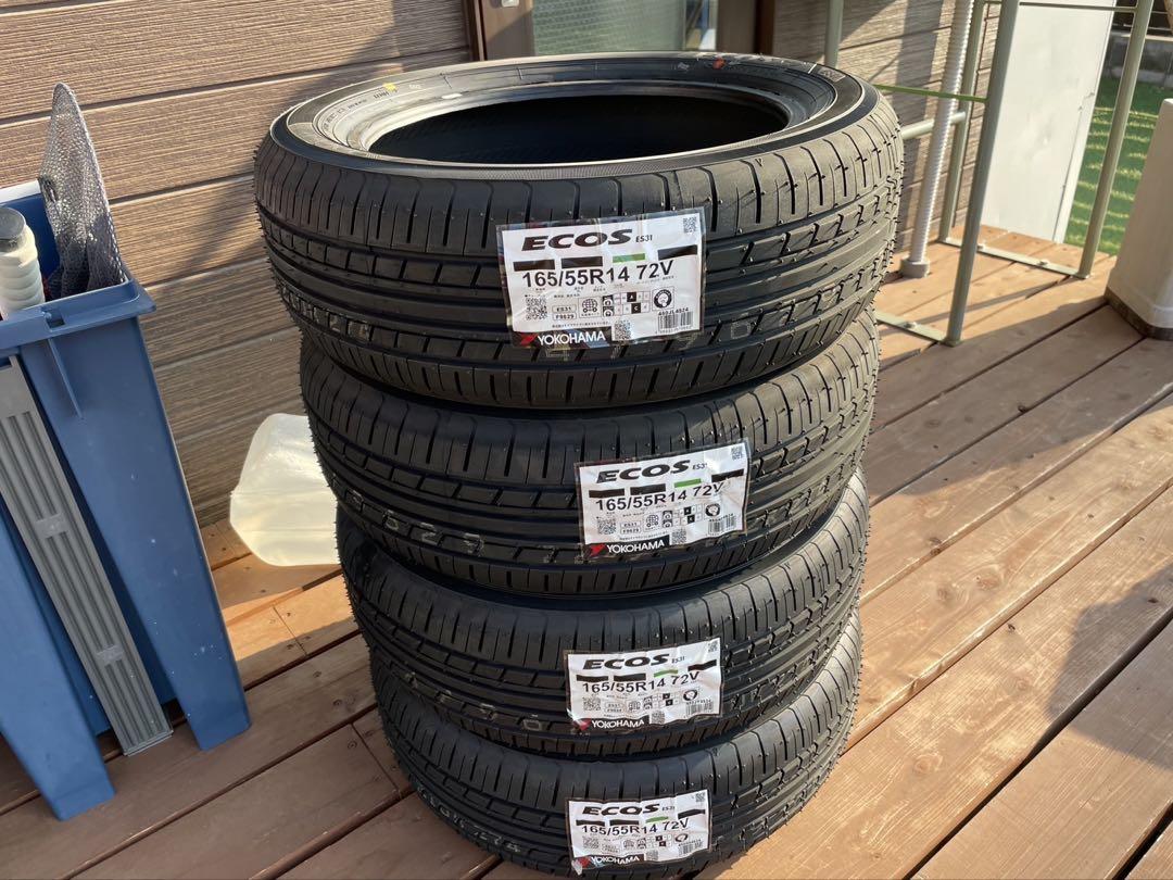 YOKOHAMA ECOS ES31 165/55R14 夏タイヤ 4本セット