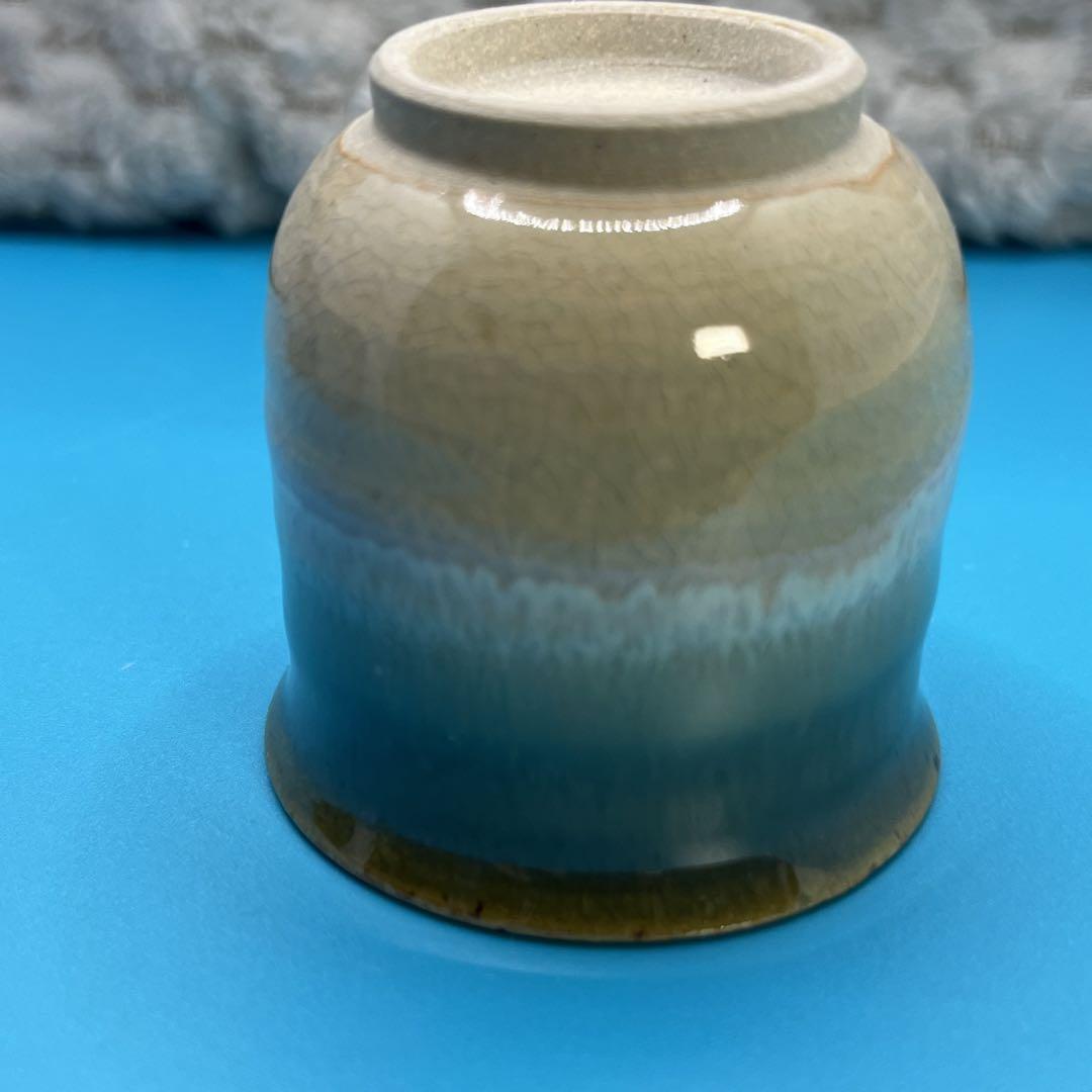 【未使用保管品】上野焼　遠州七窯　ぐい呑　5個セット　箱付