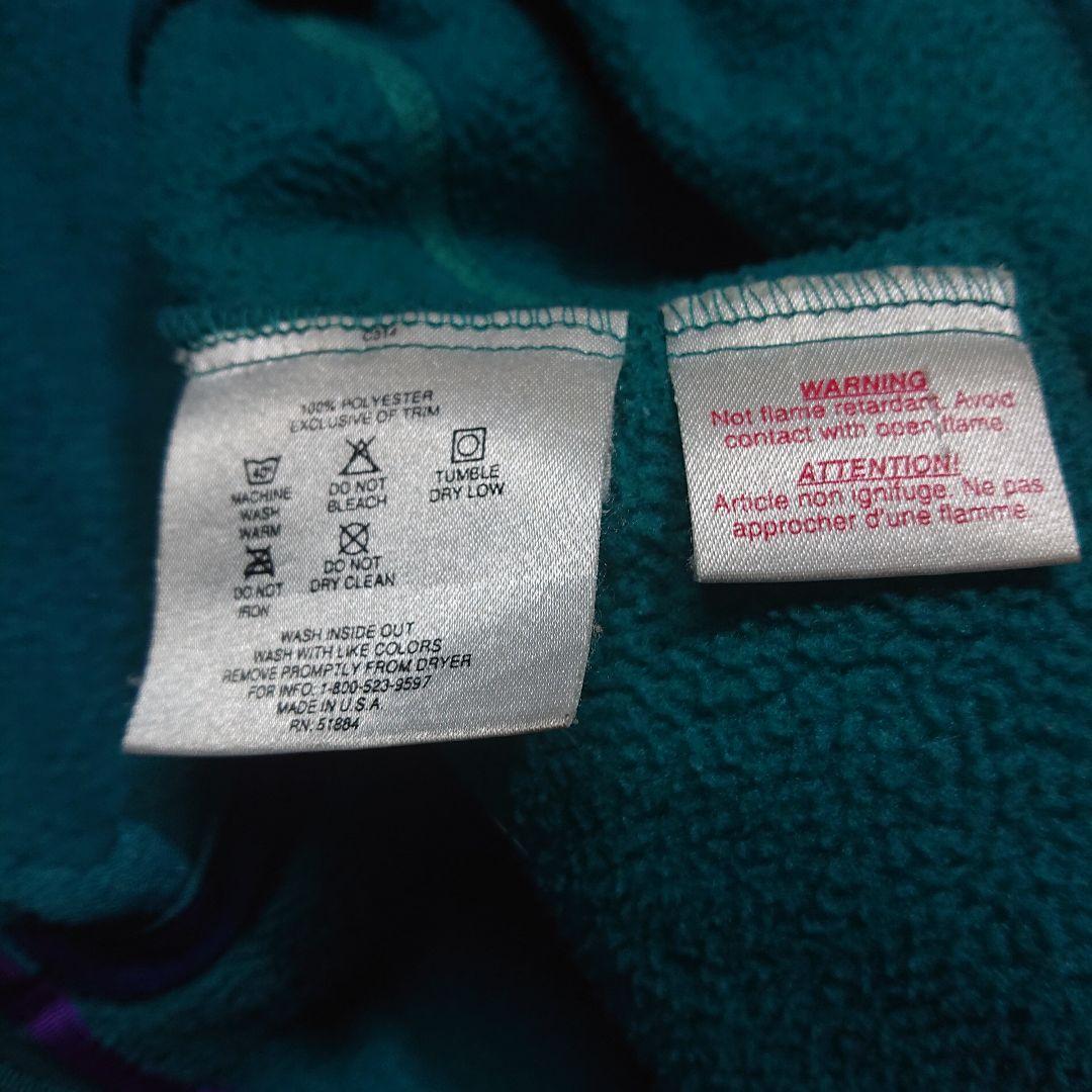 90sUSA製patagonia フリースジャケット 古着 パタゴニア グリーン