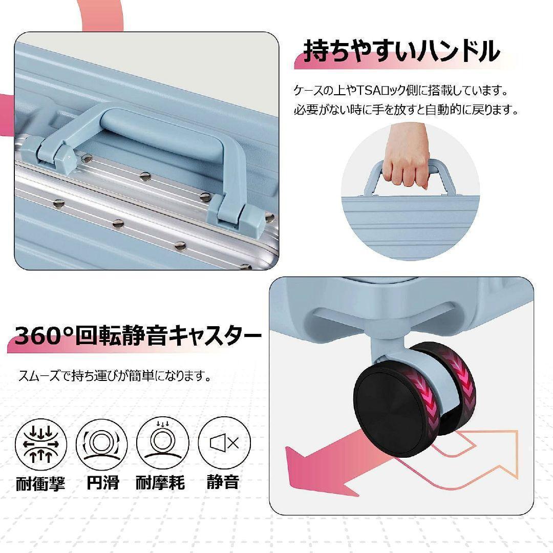 キャリーバッグ 大型 90L ピンク ダブルキャスター 旅行 出張 軽量
