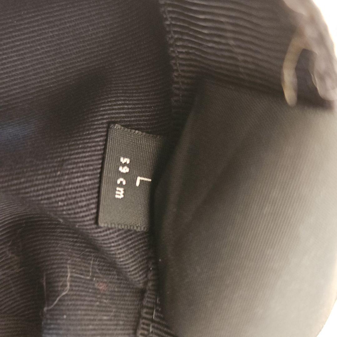 GUCCI GGパターン ベースボールキャップ Lサイズ ブラック