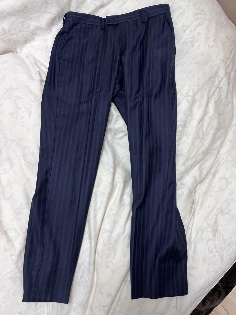 Paul Smith / DORMEUIL ネイビー ストライプ スーツ