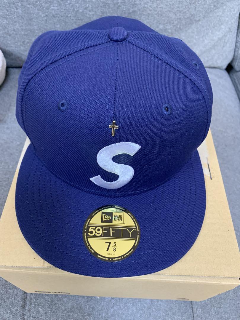 Supreme Gold Cross S Logo New Era Navy 応援グッズ