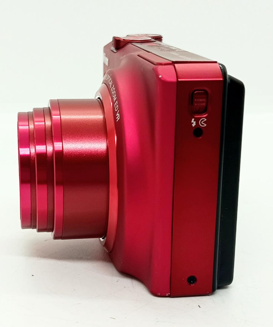 Nikon COOLPIX S9100 赤 18倍光学ズームバッテリー付き美品 Nikon COOLPIX S9100 赤 18倍光学ズームバッテリー付き美品