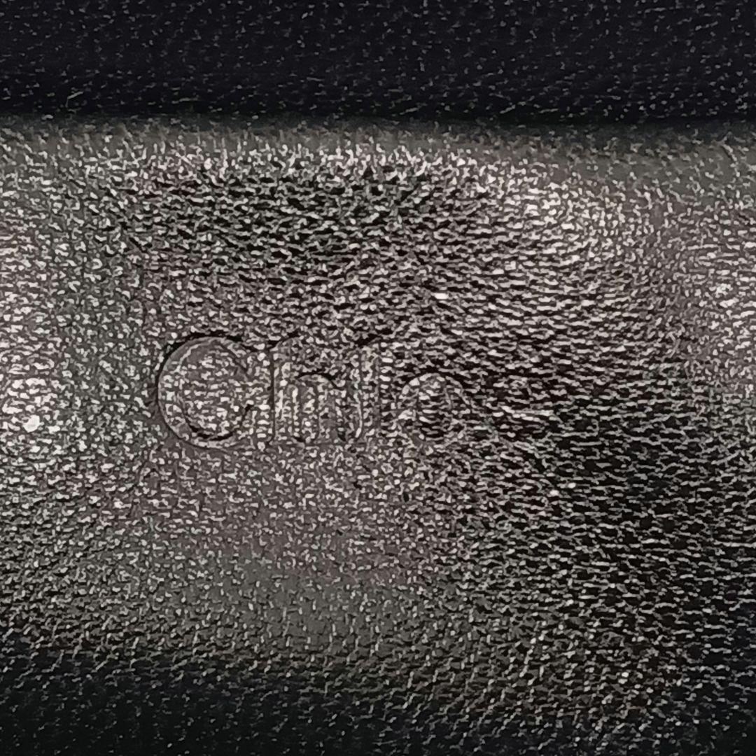 AMA04 クロエ 美品 エルシー チェーンショルダーバッグ ゴールド