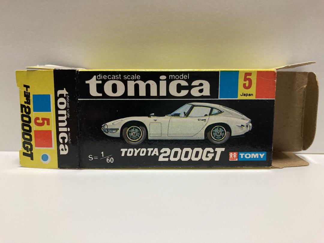 トミカ　No.5　黒箱　日本製　トヨタ2000GT 1Aホイール　色指定箱