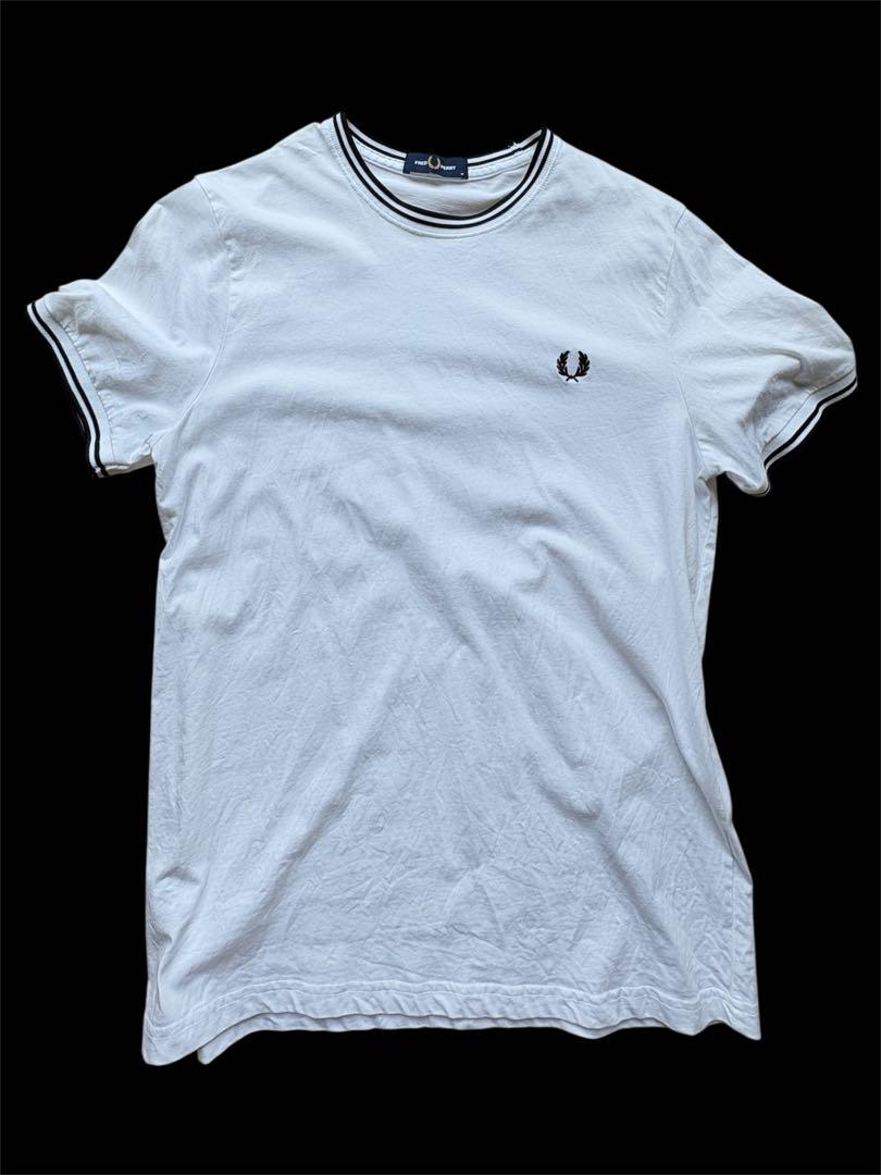 美品　FRED PERRY ホワイト Tシャツ M