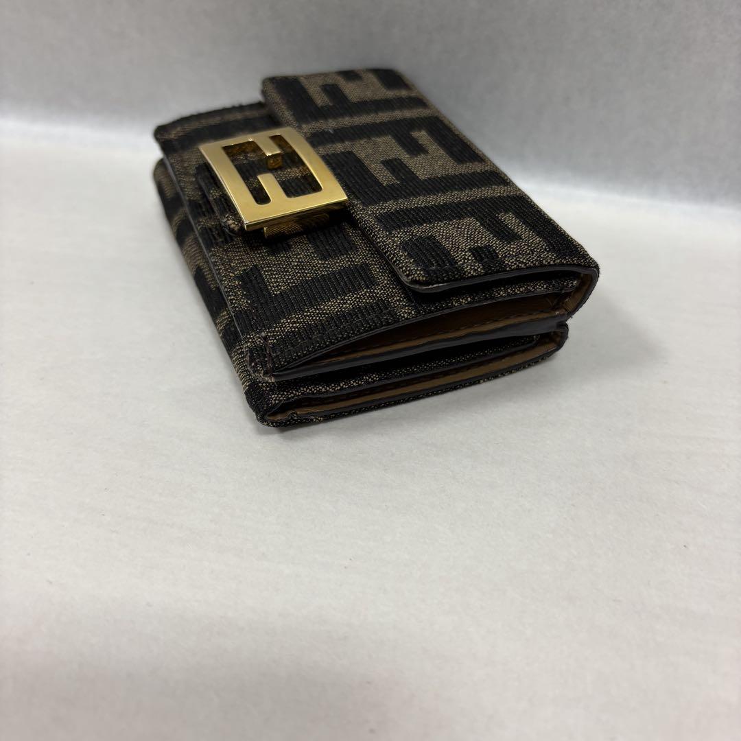 ヘナさん専用　FENDI フェンディ バケット マイクロ 三つ折り財布 ズッカ柄