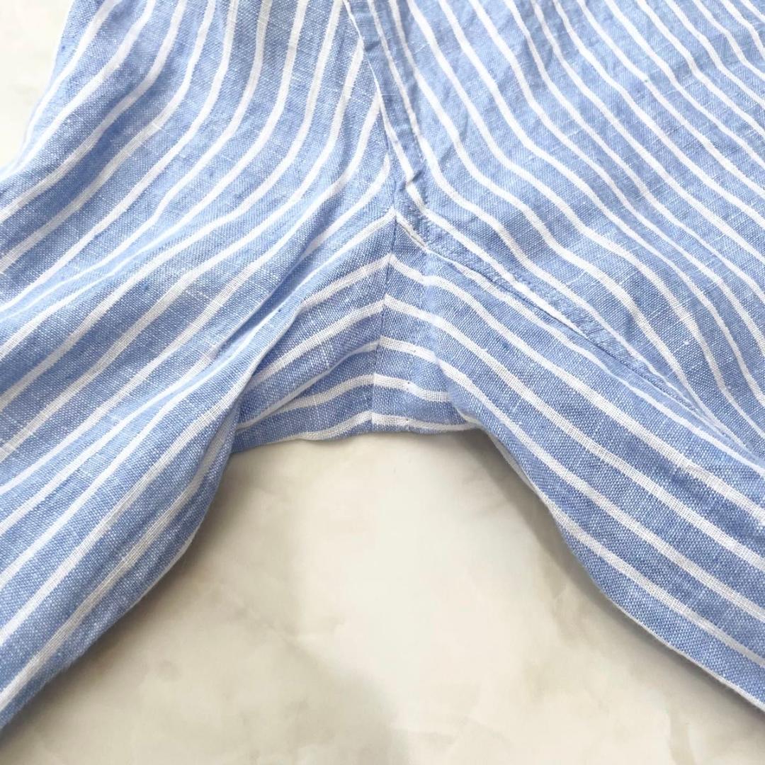 【美品】ポロラルフローレン ロングシャツワンピース マキシ丈 ストライプ　M