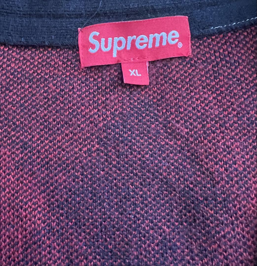 希少XL!!Supreme Brushed Argyle Cardigan