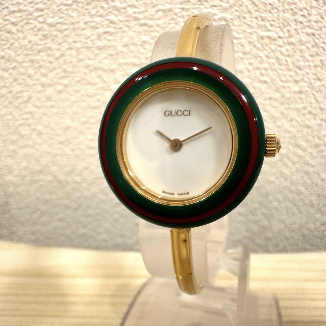 楽天市場】GUCCI チェンジベゼルウォッチ 11/12.2L 電池交換済