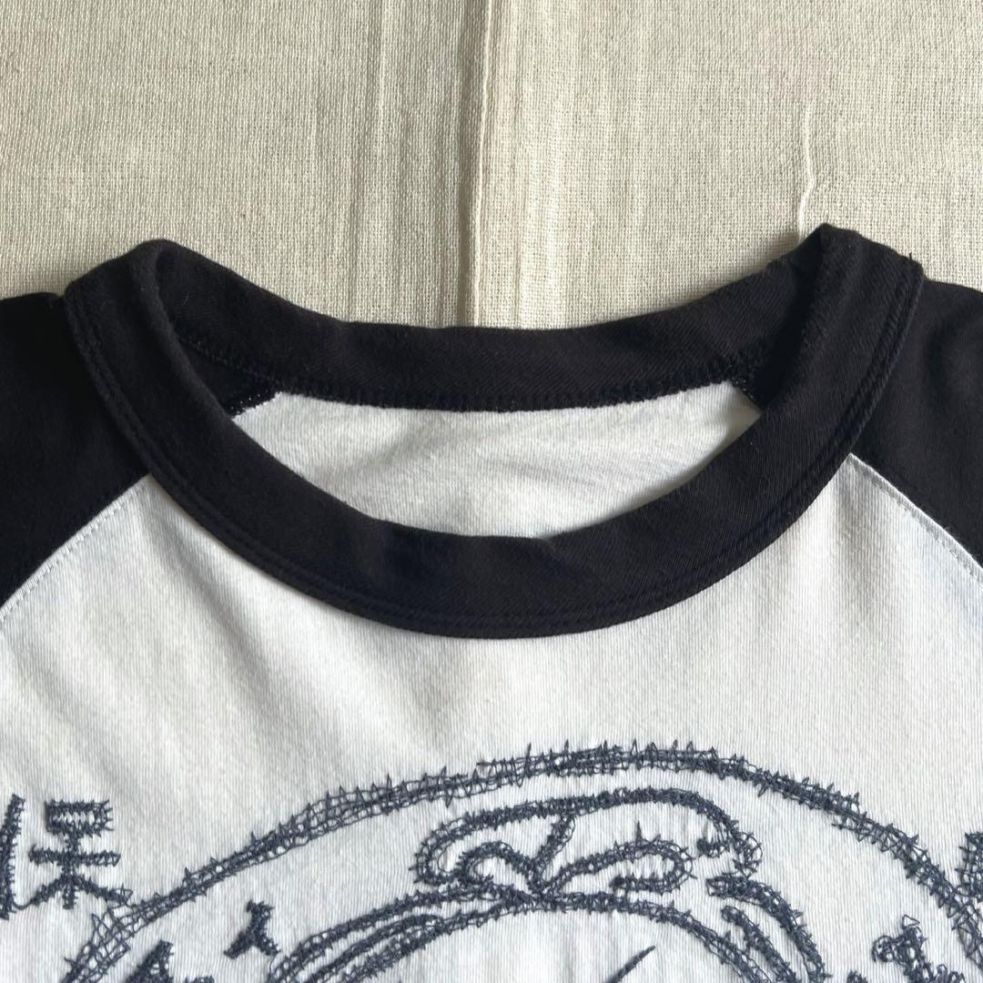 archive　EVISU　両面ロゴ　エビス刺繍　L/S ラグランTシャツ　42