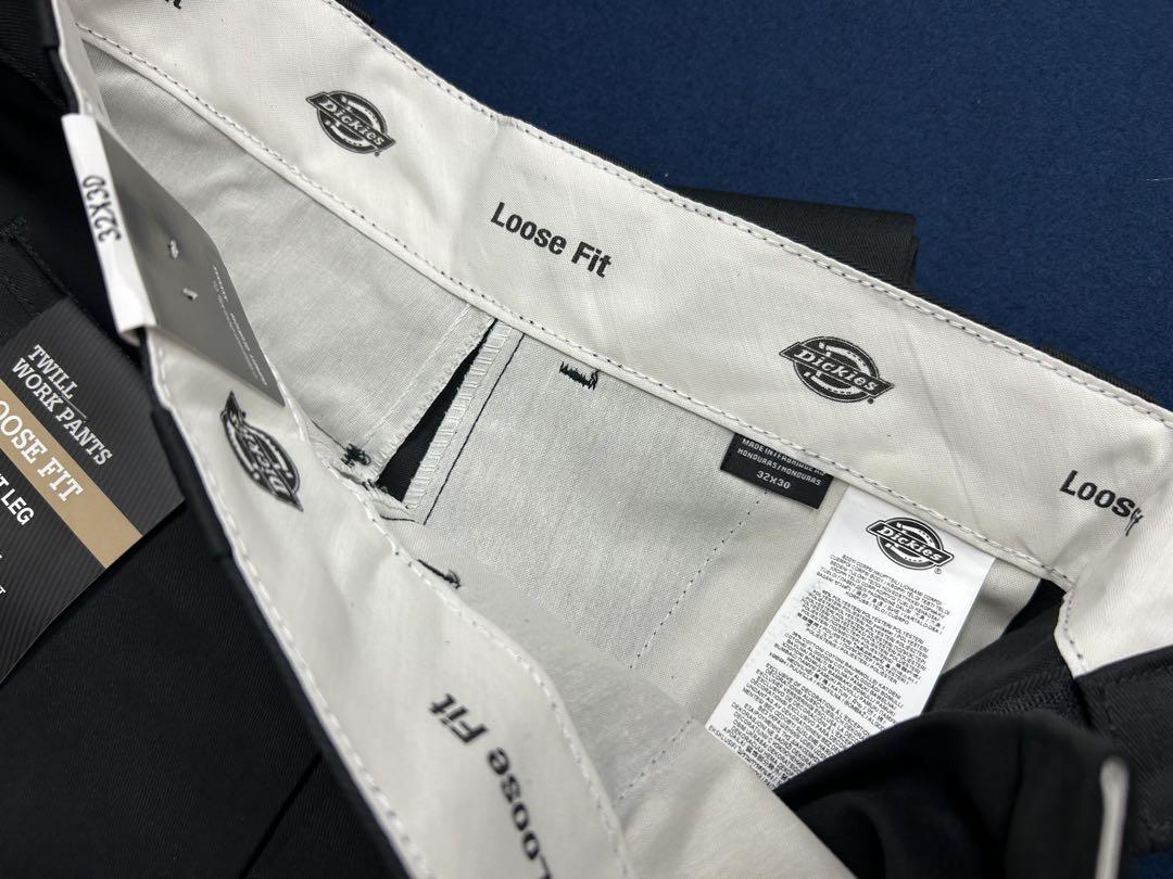 新品 Dickies ディッキーズ ダブルニー USA規格 ワークパンツ 黒