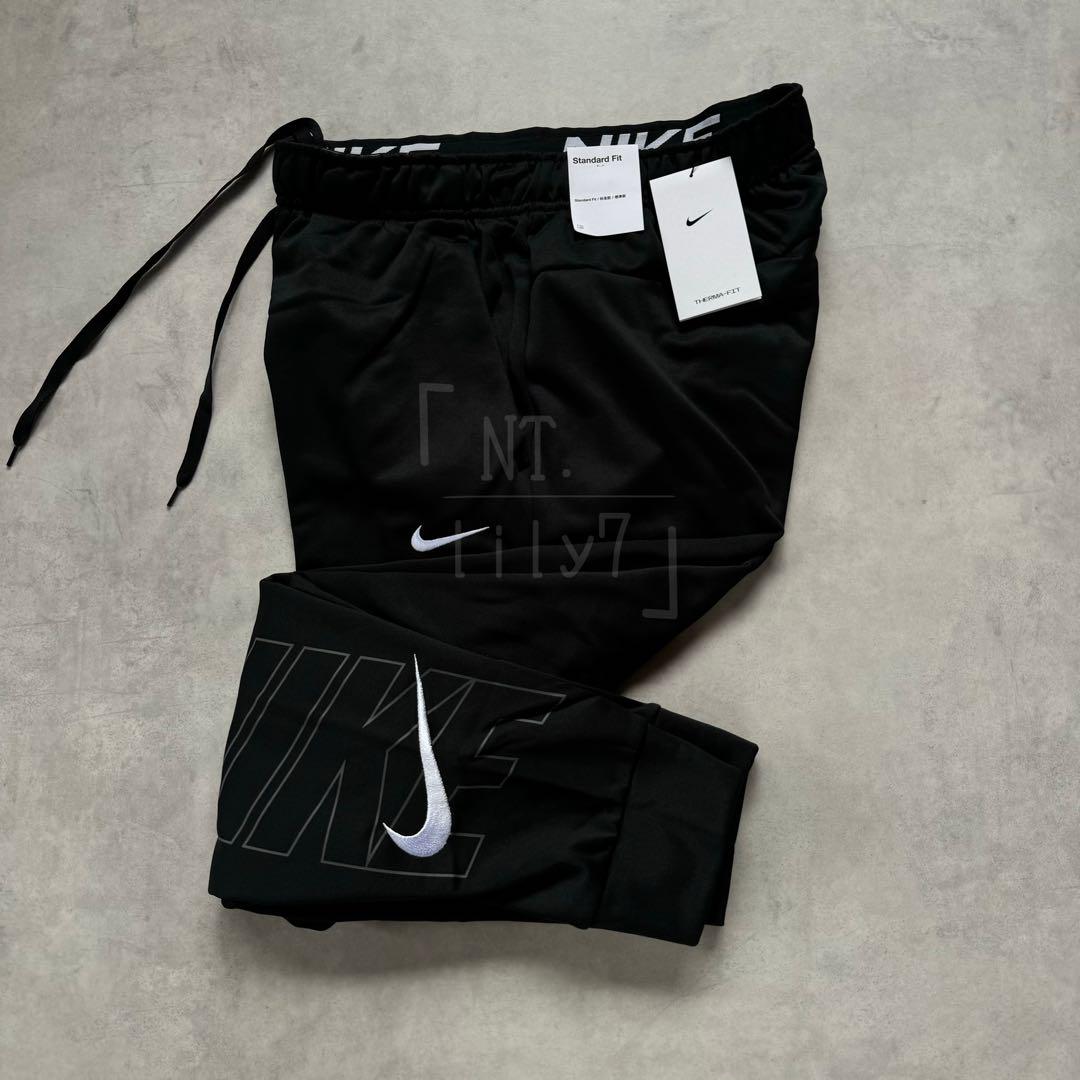 ブラック テーパードパンツ NIKE ジョガーパンツ スウェット L